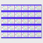 Cadeau Papier d'enrobage de fêtes des pères (Plat)