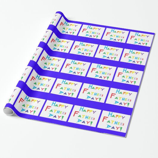 Cadeau Papier d'enrobage de fêtes des pères (Déroulé)