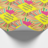 Cadeau Papier d'enrobage de fêtes des pères (Coin)