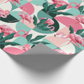 Cadeau Papier d'enrobage de Flamant rose (Coin)