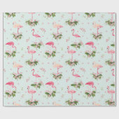 Cadeau Papier d'enrobage de Flamant rose (Plat)