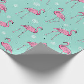 Cadeau Papier d'enrobage de Flamant rose (Coin)