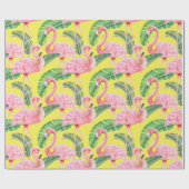 Cadeau Papier d'enrobage de Flamant rose (Plat)