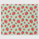 Cadeau Papier d'enrobage de fraises mûres (Plat)
