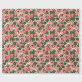 Cadeau Papier d'enrobage de fraises mûres (Plat)