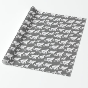 Cadeau Papier d'enrobage de grenouille à bulles Papier d'