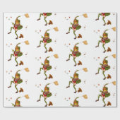 Cadeau Papier d'enrobage de grenouille vintage (Plat)