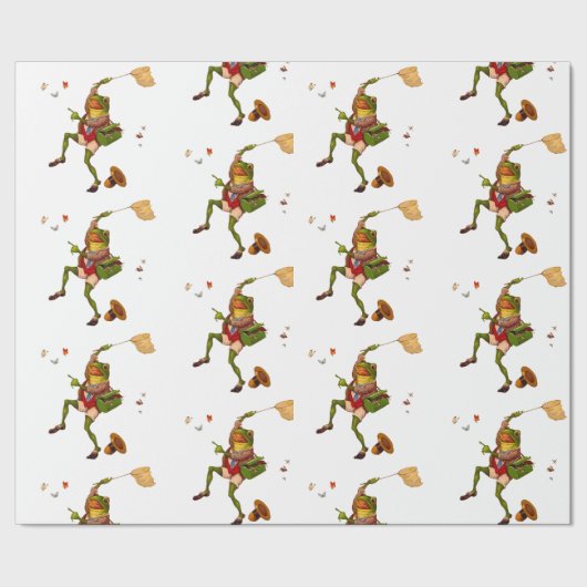 Cadeau Papier d'enrobage de grenouille vintage (Couture)