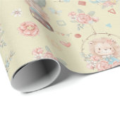 Cadeau Papier d'enrobage de hérissons (Coin rond)