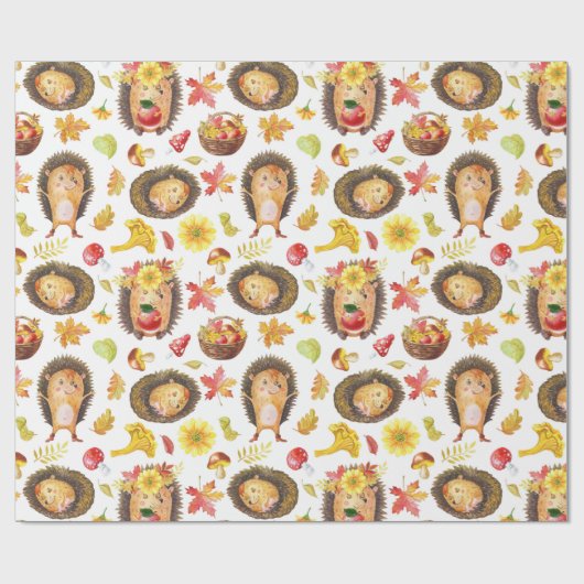 Cadeau Papier d'enrobage de hérissons (Plat)