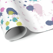 Cadeau Papier d'enrobage de la branche de pivoine (Coin rond)