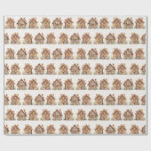 Cadeau Papier d'enrobage de la maison de pain d'épices (Plat)