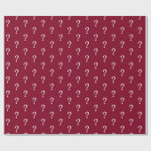 Cadeau Papier d'enrobage de la marque d'interrogation Bou (Plat)