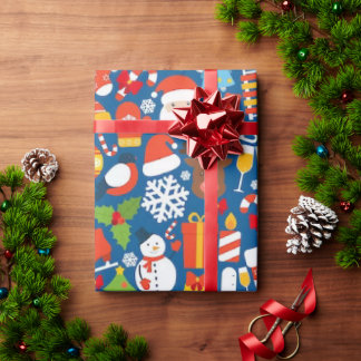 Cadeau Papier d'enrobage de la saison père Noël 30 po x 4