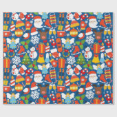 Cadeau Papier d'enrobage de la saison père Noël 30"x6" (Plat)