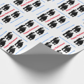 Cadeau Papier d'enrobage de la silhouette en barbier (Coin)