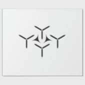 Cadeau Papier d'enrobage de lame gothique (Plat)