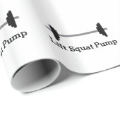 Cadeau Papier d'enrobage de levage de poids Barbell (Coin rond)