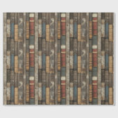 Cadeau Papier d'enrobage de livres patinés (Plat)