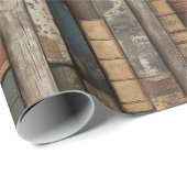 Cadeau Papier d'enrobage de livres patinés (Coin rond)