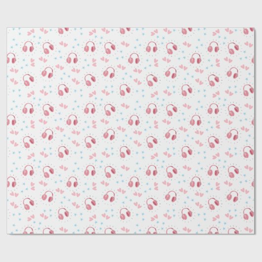 Cadeau Papier d'enrobage de livres sonores rose (Plat)