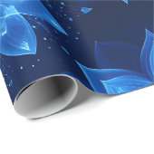 Cadeau Papier d'enrobage de lotus brillant (Coin rond)