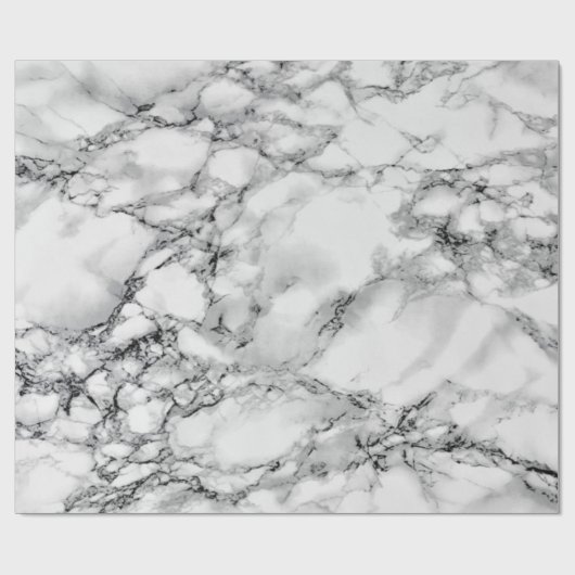 Cadeau Papier d'enrobage de Marbre blanc (Plat)