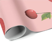 Cadeau Papier d'enrobage de mélange de fruits (Coin rond)