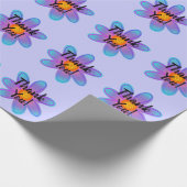 Cadeau Papier d'enrobage de Merci violet périphérique (Coin)