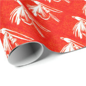 Cadeau Papier d'enrobage de mouches de truites "Red Midge (Coin rond)