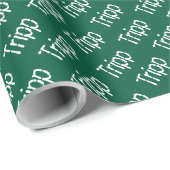 Cadeau Papier d'enrobage de nom (Coin rond)