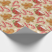 Cadeau Papier d'enrobage de pain d'épices de Noël (Coin)