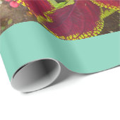 Cadeau Papier d'enrobage de patchs à fleurs Coleus (Coin rond)