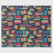 Cadeau Papier d'enrobage de piles de livres (Plat)