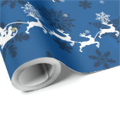 Cadeau Papier d'enrobage de pinceau et de rennes à Père N (Coin rond)