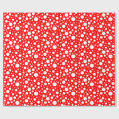 Cadeau Papier d'enrobage de points rouges (Plat)