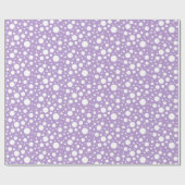 Cadeau Papier d'enrobage de points violets (Plat)
