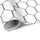 Cadeau Papier d'enrobage de poulets de ferme rustique (Coin rond)