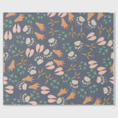 Cadeau Papier d'enrobage de printemps pour tracés sauvage (Plat)