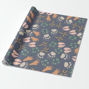Cadeau Papier d'enrobage de printemps pour tracés sauvage