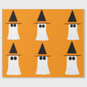 Cadeau Papier d'enrobage de sorcière fantôme (Plat)