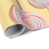 Cadeau Papier d'enrobage de sucettes (Coin rond)