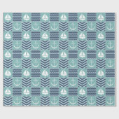 Cadeau Papier d'enrobage de surface marine (Plat)