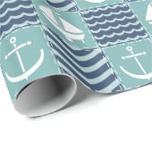 Cadeau Papier d'enrobage de surface marine (Coin rond)