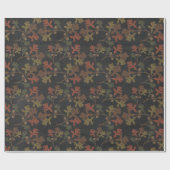 Cadeau Papier d'enrobage de tableau noir rustique d'autom (Plat)