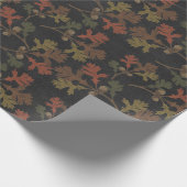 Cadeau Papier d'enrobage de tableau noir rustique d'autom (Coin)