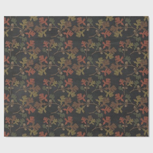 Cadeau Papier d'enrobage de tableau noir rustique d'autom (Plat)