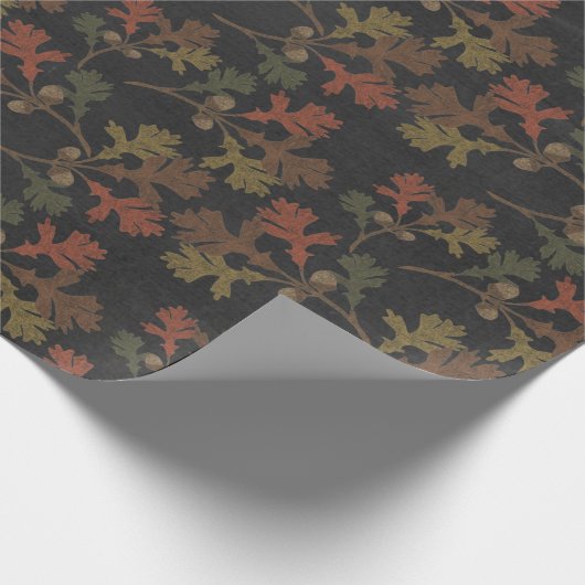 Cadeau Papier d'enrobage de tableau noir rustique d'autom (Coin)