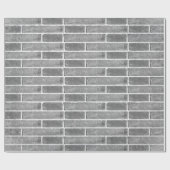 Cadeau Papier d'enrobage de texture de brique grise (Plat)