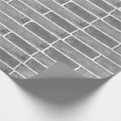 Cadeau Papier d'enrobage de texture de brique grise (Coin)